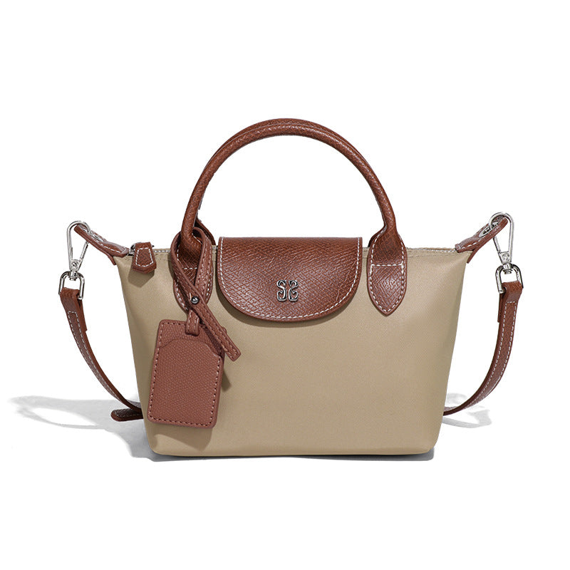 Women's French Style Mini Fashion Simple Dumpling Nylon Waterproof Lightweight Phone Bags