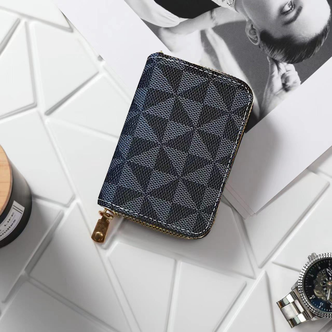 Female Multiple Slots Document Large Capacity Sleeve Card Holder