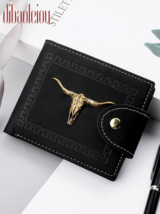 Men's Short Zipper Personalized Trend Male Men's Wallets