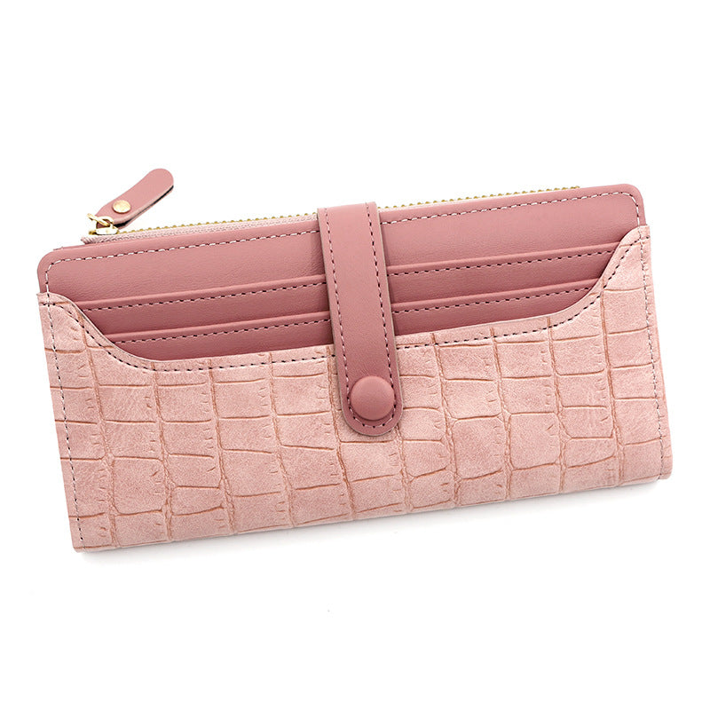 Women's Slots Long Multifunctional Zipper Clutch Large Ladies Wallet
