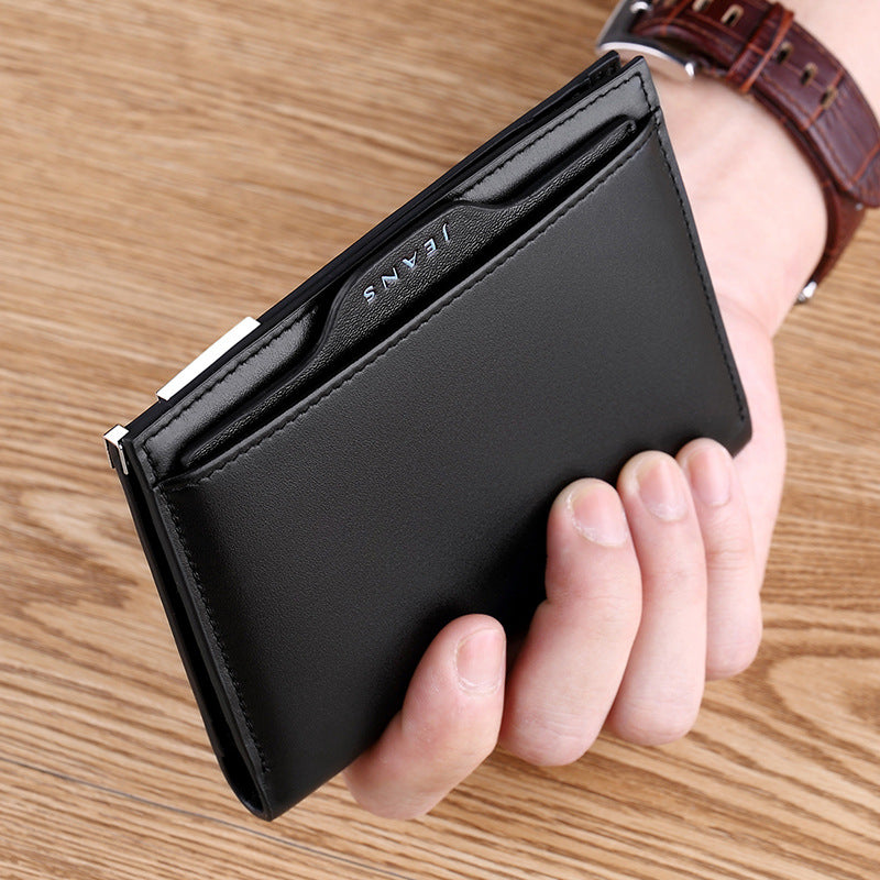 Men's Emperor Paul Short License Genuine Leather Coin Purses