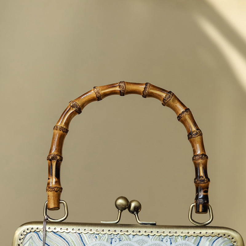 Style Cheongsam Banquet Clutch Chain Metal Handbags
