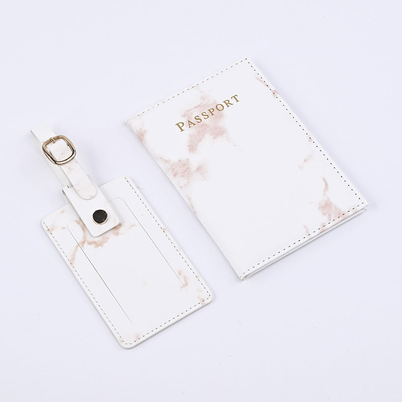Source Marbling Passport Cover Boarding Pass Card Holder
