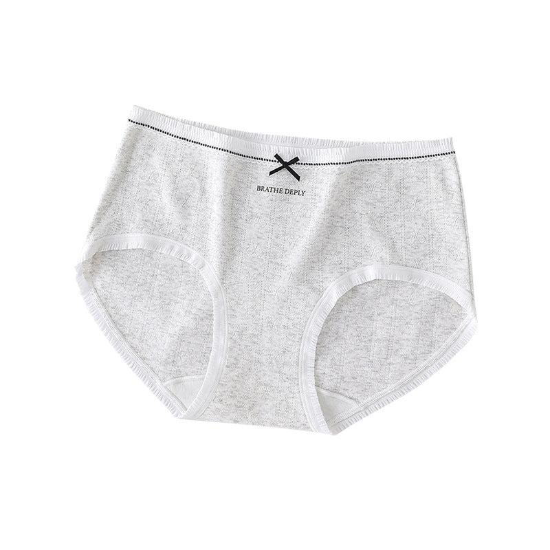 Women's Grade Gray Colored Mesh Jacquard Lengthened Panties