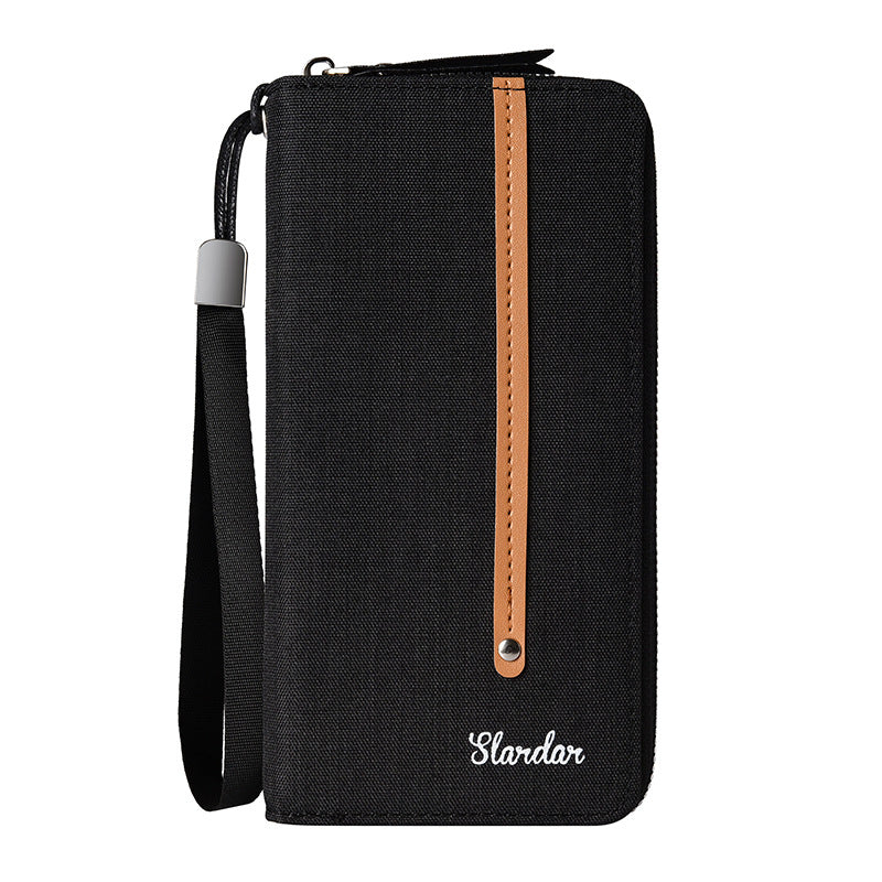 Men's Canvas Long Large Capacity Korean Style Men's Wallet
