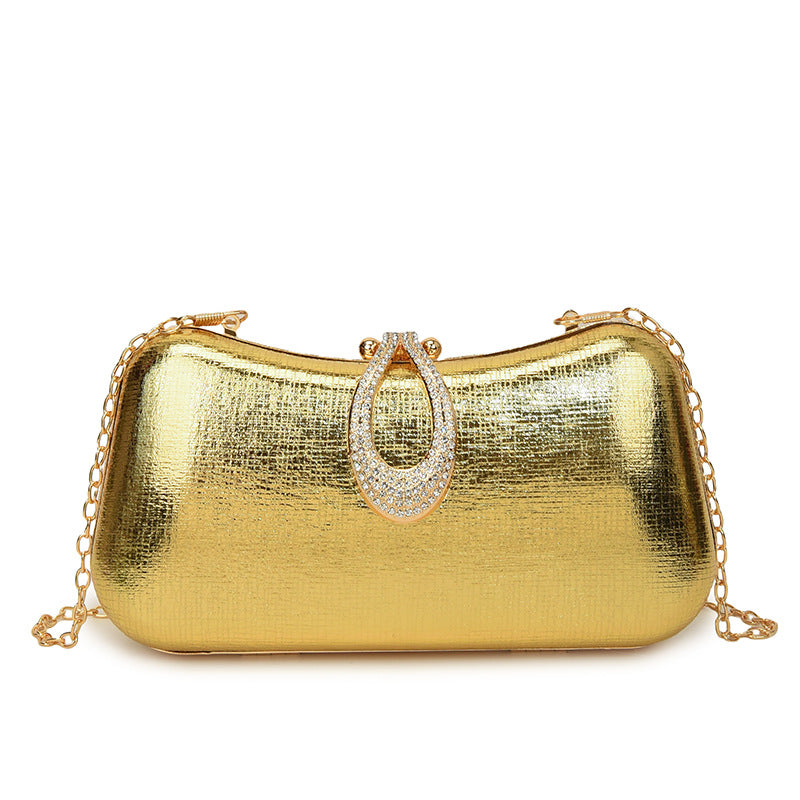 Classy Women's Fashion Portable Glossy Dinner Shoulder Bags