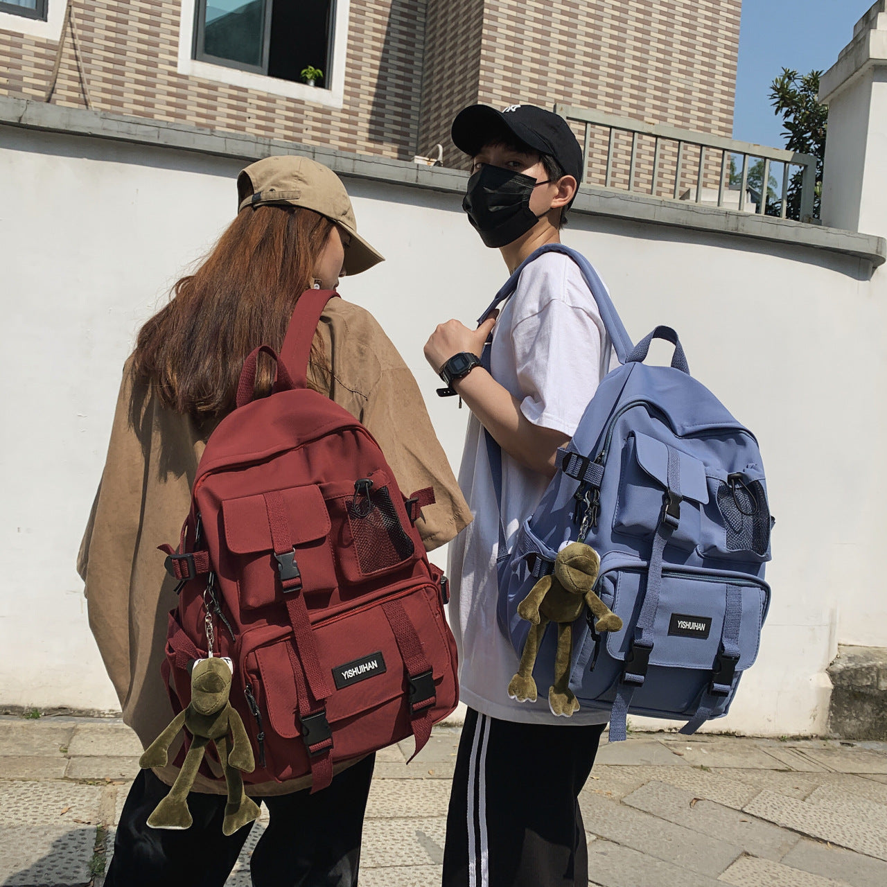Women's & Men's & Korean Large Capacity Junior High Backpacks