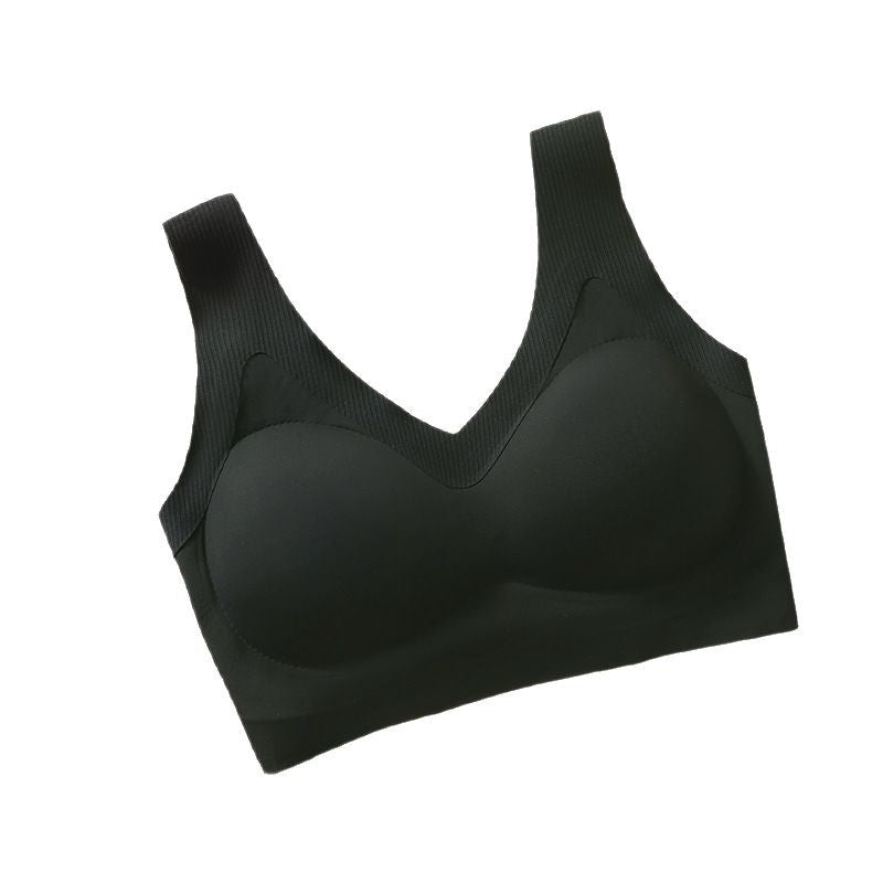 Women's Small Chest Big Beauty Back Fixed Cup Thin Section Bras