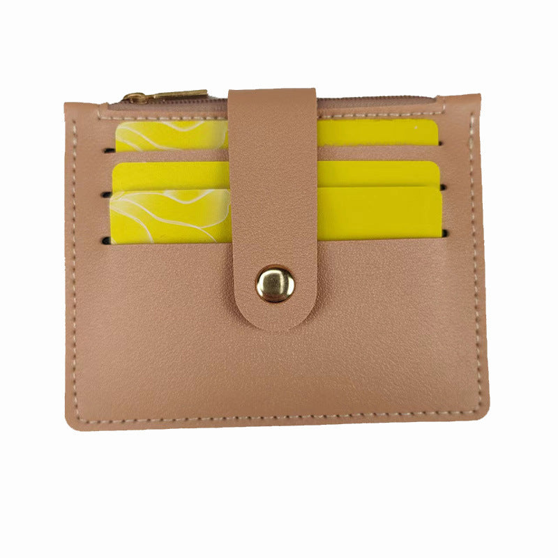Classy Short Certificate With Zipper Hasp Coin Purses