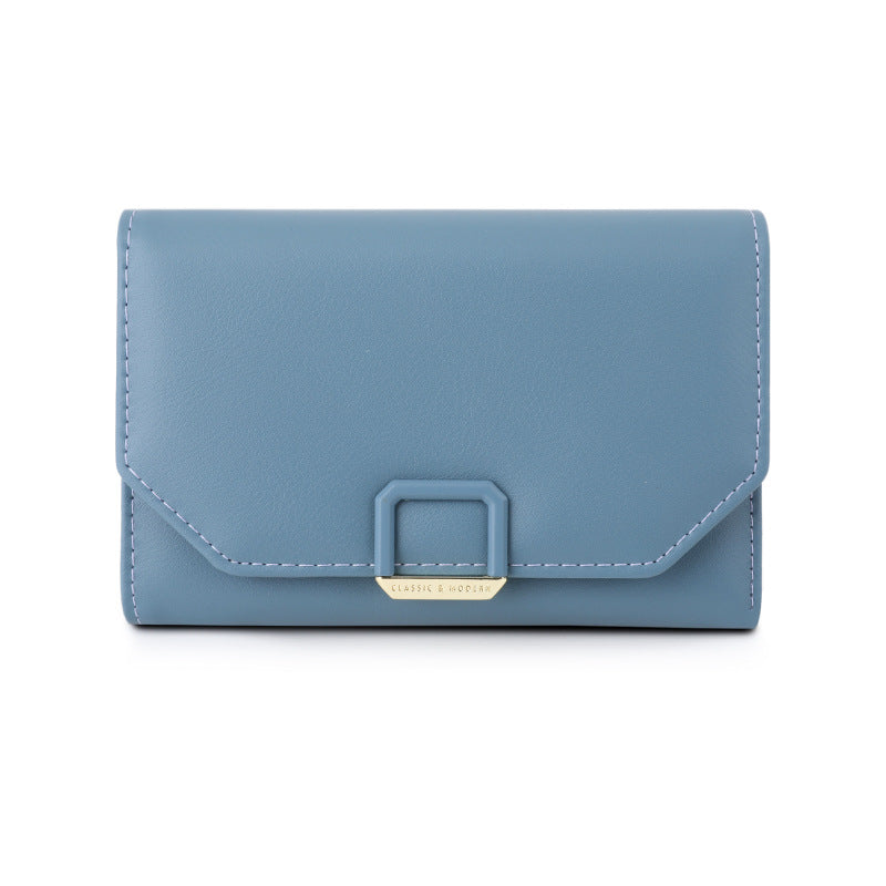 Women's Hollowed Fashion Short Design Folding Ladies Wallet