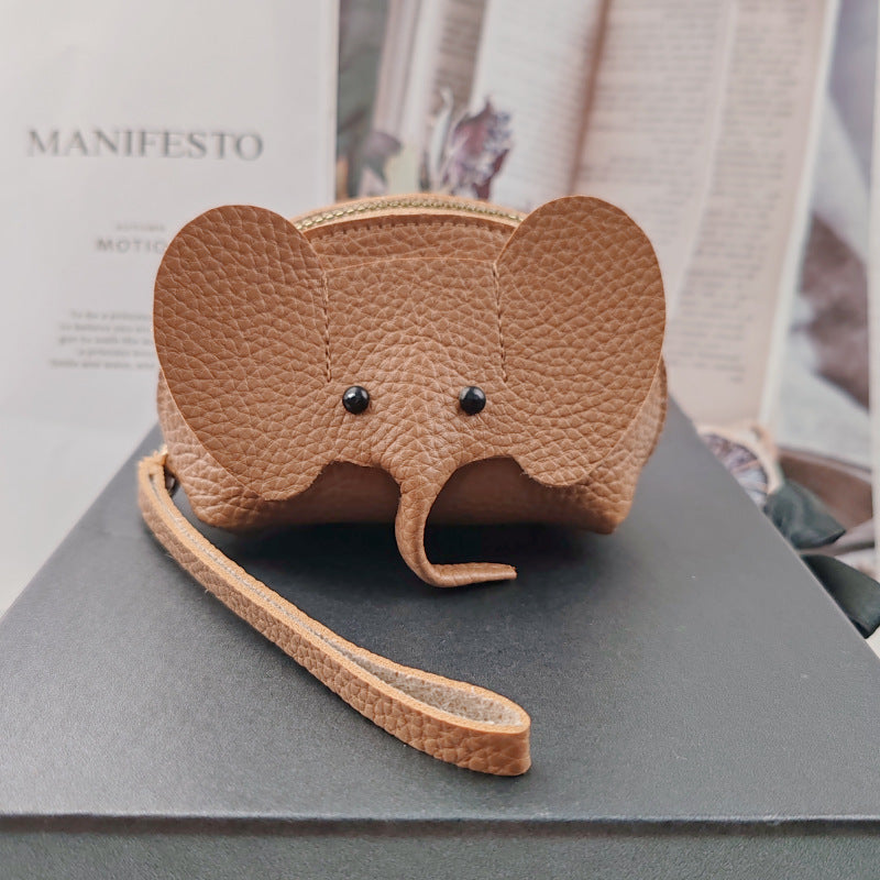 Graceful Thailand Elephant Pendant Creative Zipper Purses