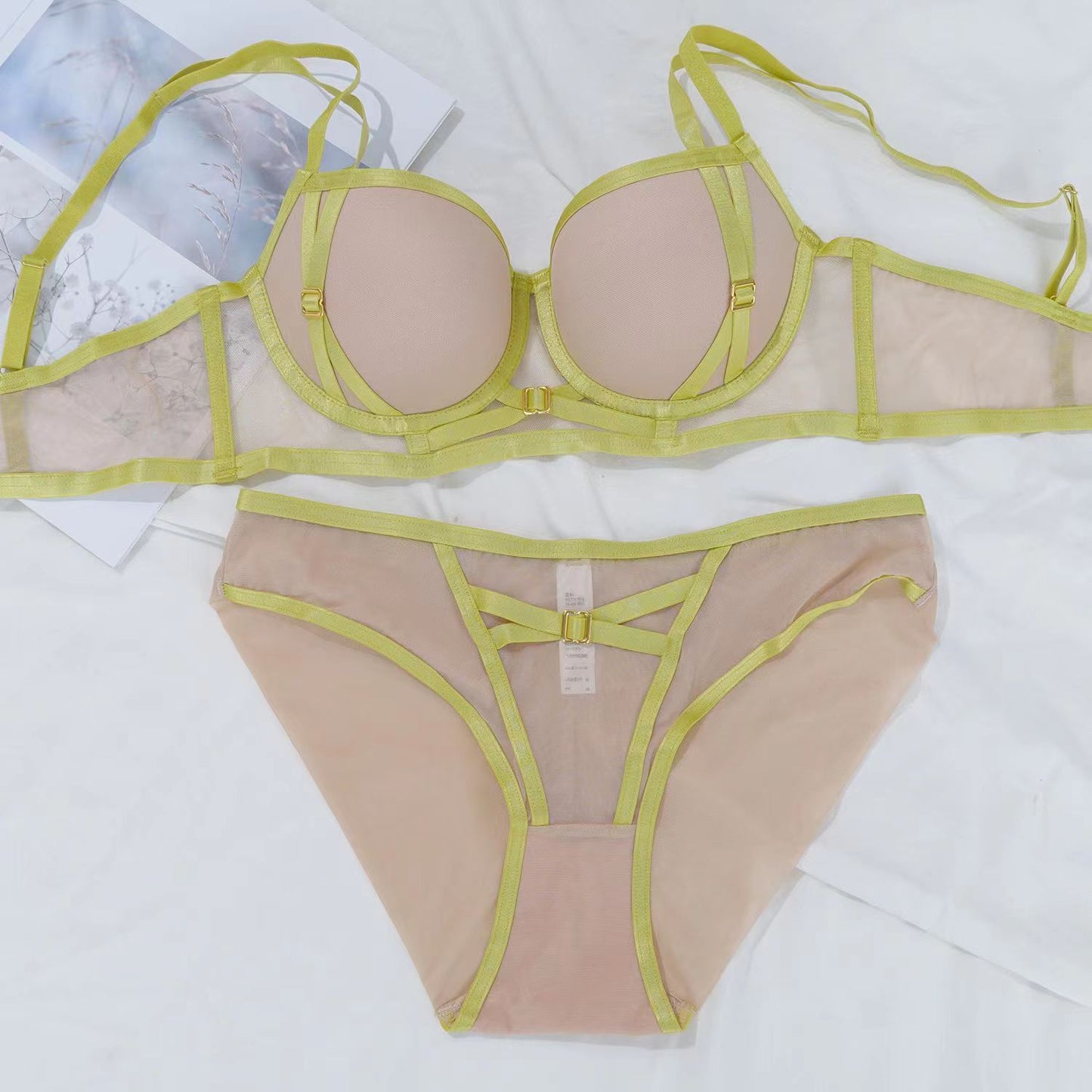Women's Underwear Small Breast Large Steel Ring Lingerie Sets