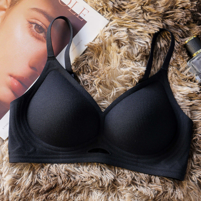 Women's Latex Seamless Underwear Small Chest Push Everyday Bras