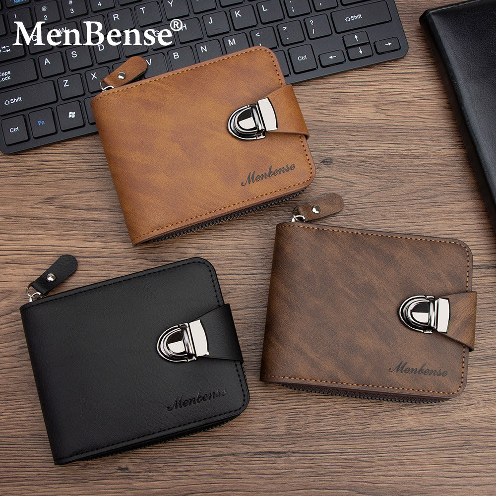 Men's Fashion Twist Short Loose-leaf Chain Hinge Bags