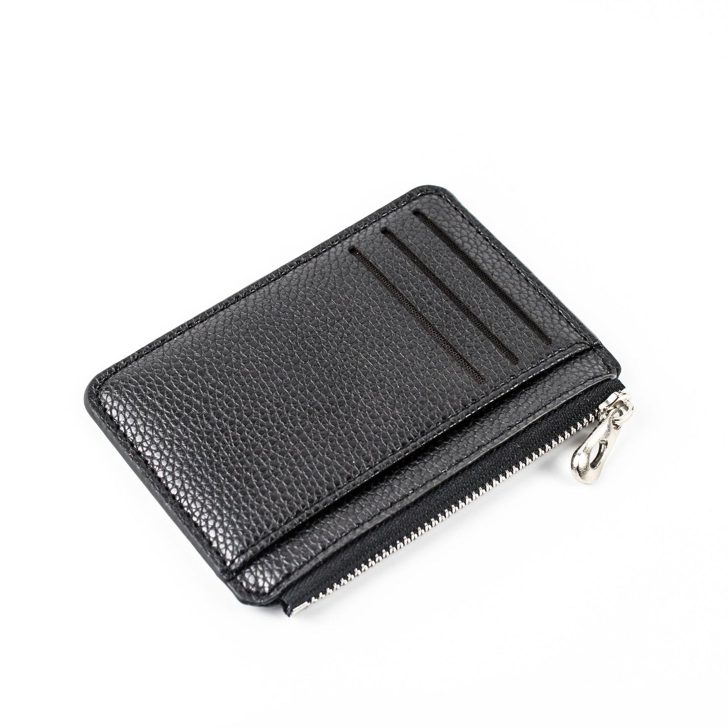 Fashion Creative Zipper Large Capacity Litchi Card Holder