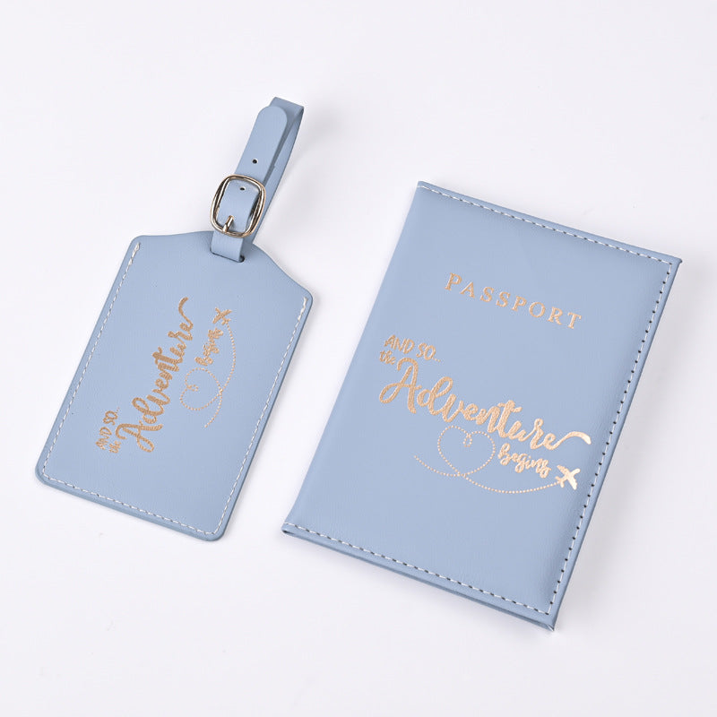 Brave Adventure Bronzing Passport Cover Ticket Luggage