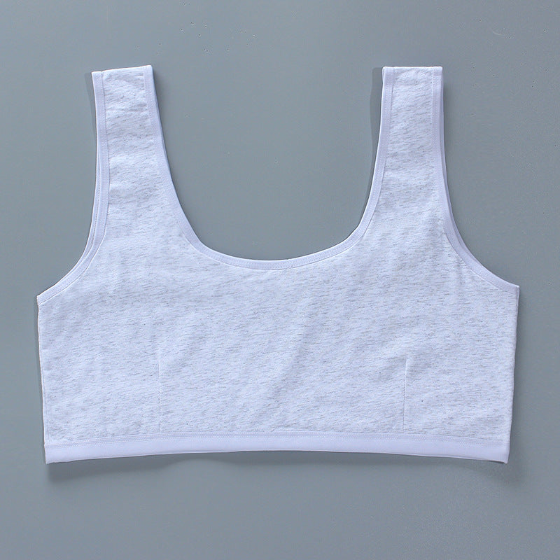 Fat Weight Cotton High School Summer Bras