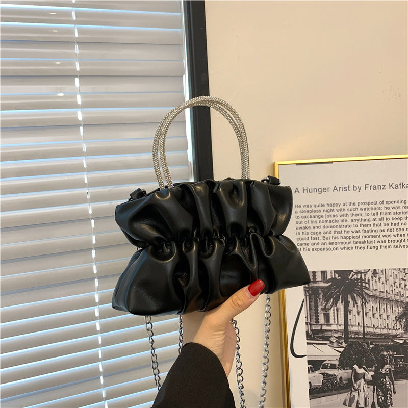Women's Summer Trendy Party Pleated Cloud Chain Women's Shoulder Bag
