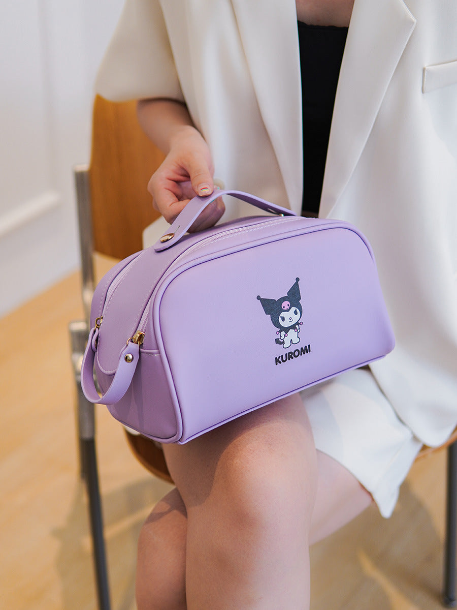 Double Zipper Portable Large Capacity Good-looking Bags