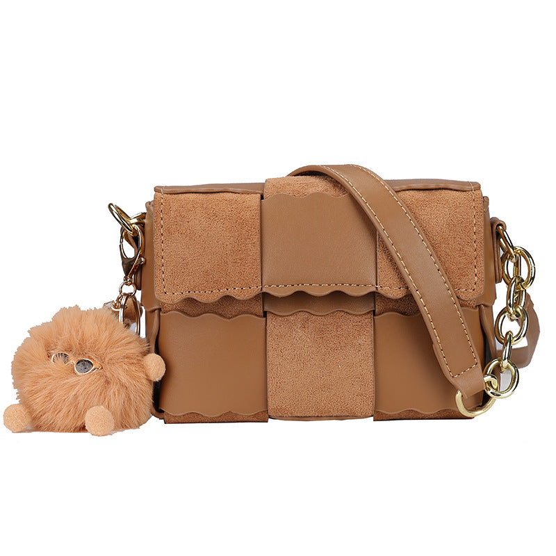 Women's Leather Self-made Material Hand Sewing Zero Women's Shoulder Bag