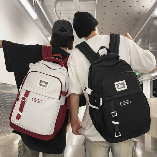 Style Fashion Junior Campus Computer Contrast Color Backpacks
