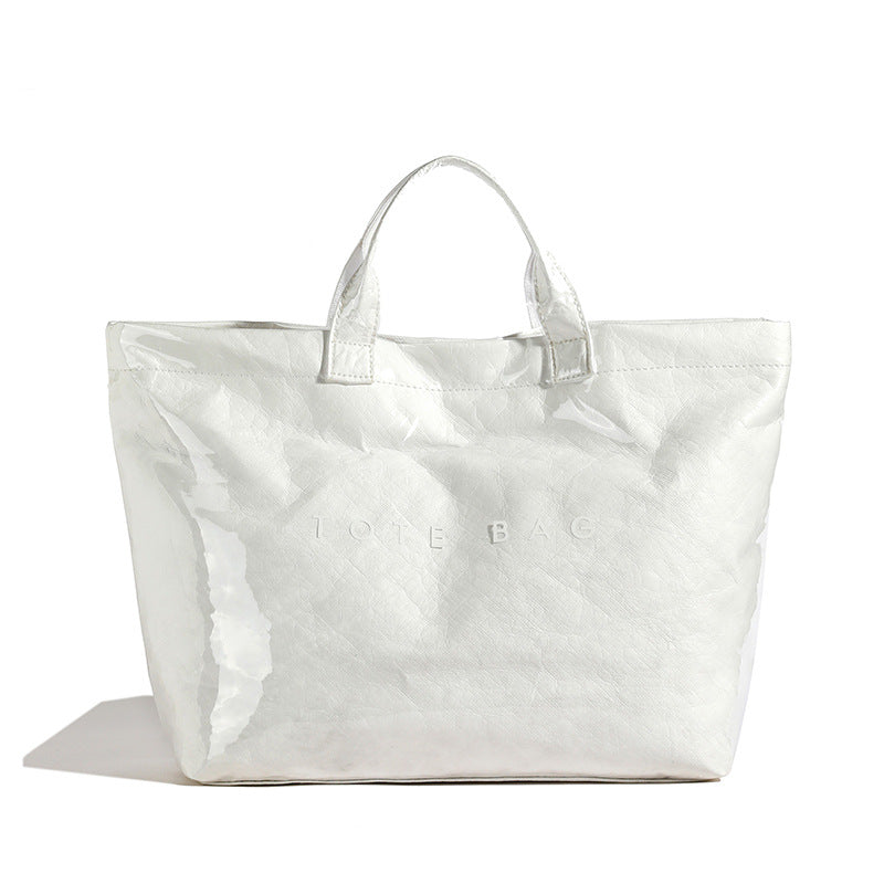 Women's Retro Commuter Large Capacity Kraft Paper Shoulder Bags