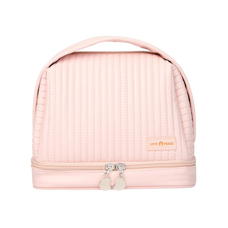 Toast Cake Candy Color Dry Wet Separation Wash Cosmetic Bags