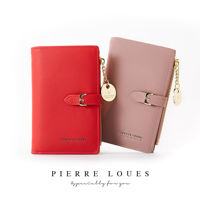 Women's Beautiful Short Chic Zipper Multifunctional Ladies Wallets