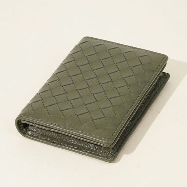 Men's Female Business Exquisite Portable Woven Card Holder