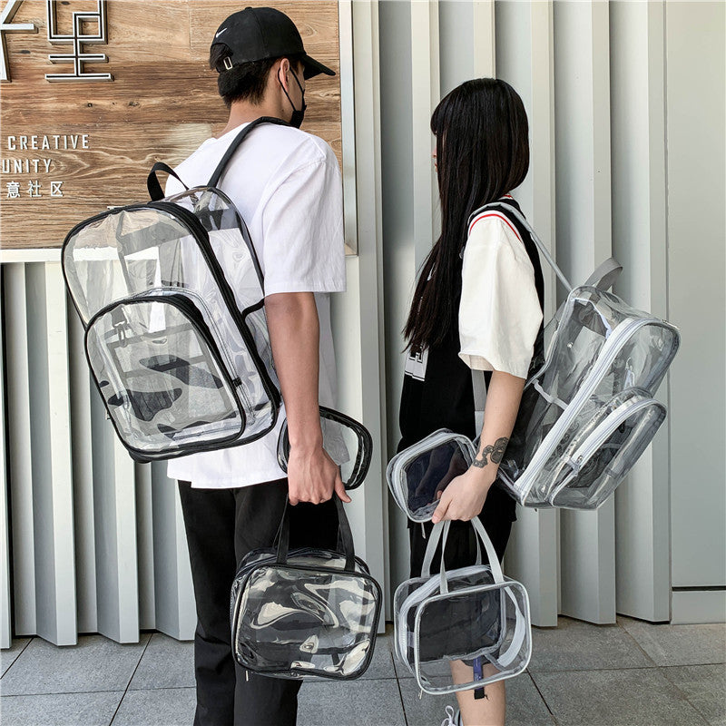 Graceful Trendy Charming Transparent Large Capacity Backpacks
