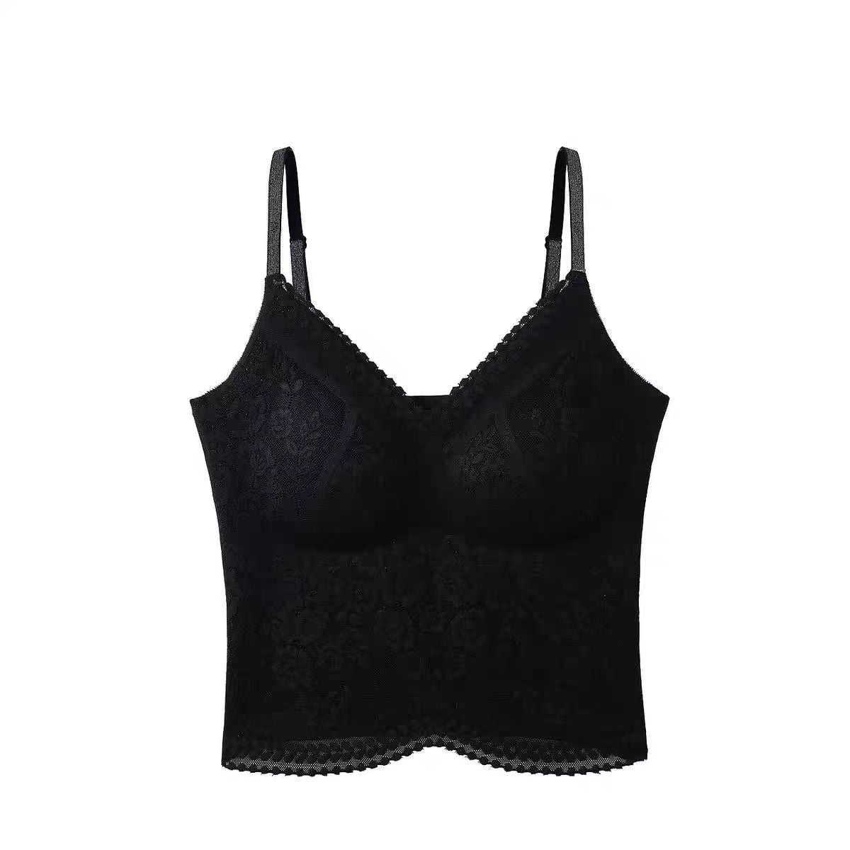 Women's One-piece Seamless Shoulder Strap With Chest Lingerie Sets