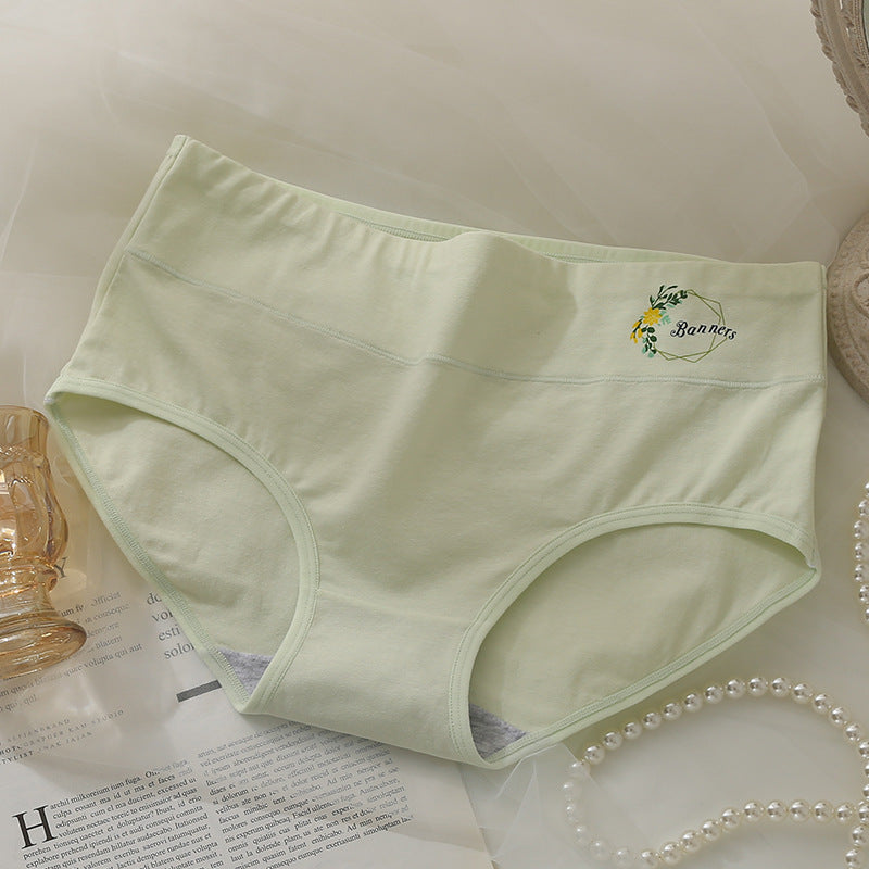 Women's Contraction Seamless Cotton Crotch Underwear Cute Virgin Briefs Hip Panties