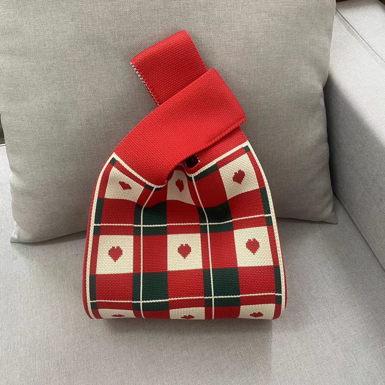 Korean Style Woolen Yarn Fashion Simple Handbags