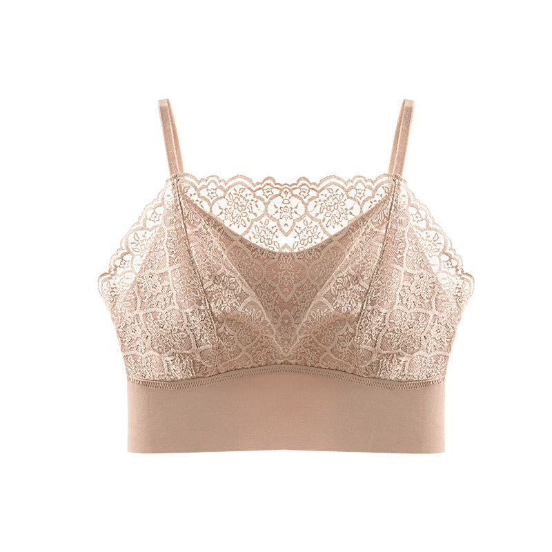 Women's Back Underwear Lace Inner Match Chest Tanks Camis