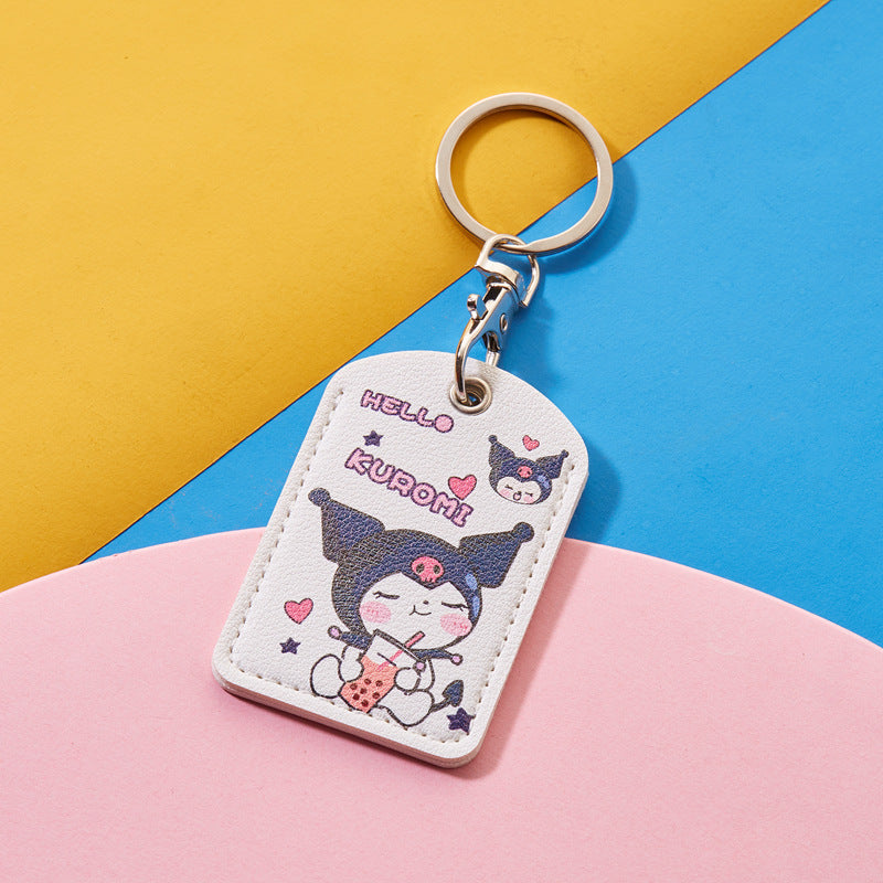 Rectangular Community Control Protective Elevator Leather Card Holder