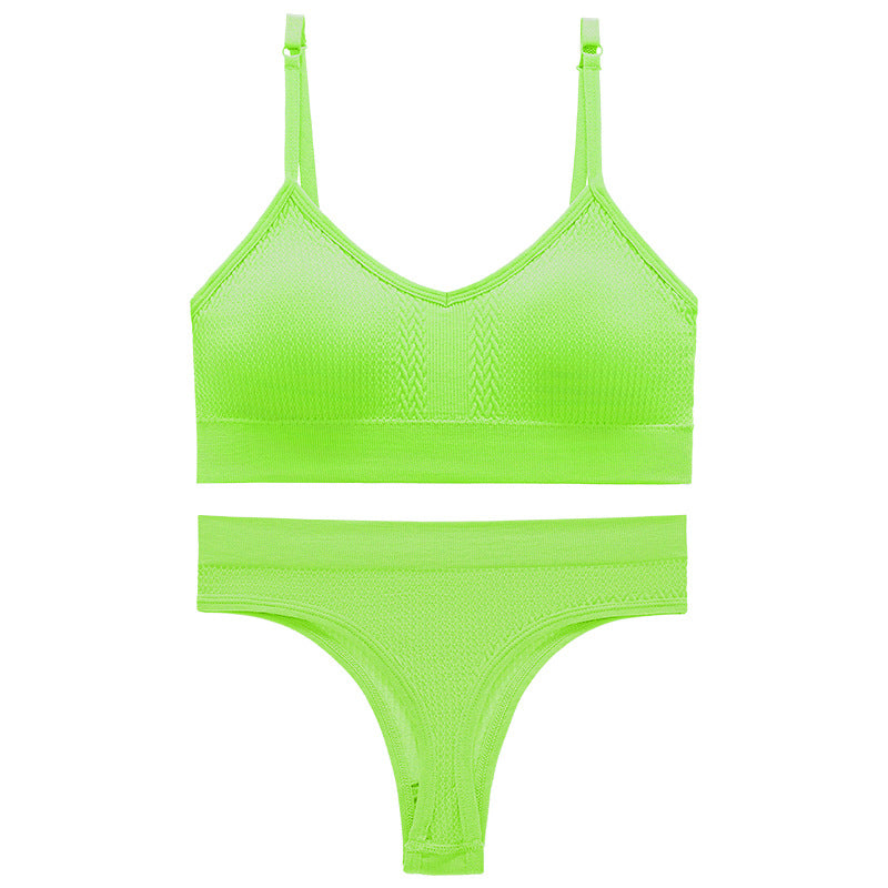 Women's Thin Wireless Push Up Comfort Beauty Lingerie Sets