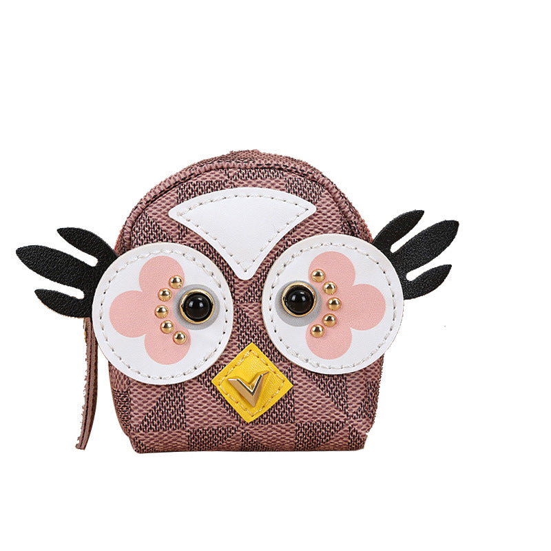 Comfortable Glamorous Versatile Cool Owl Headset Coin Purses
