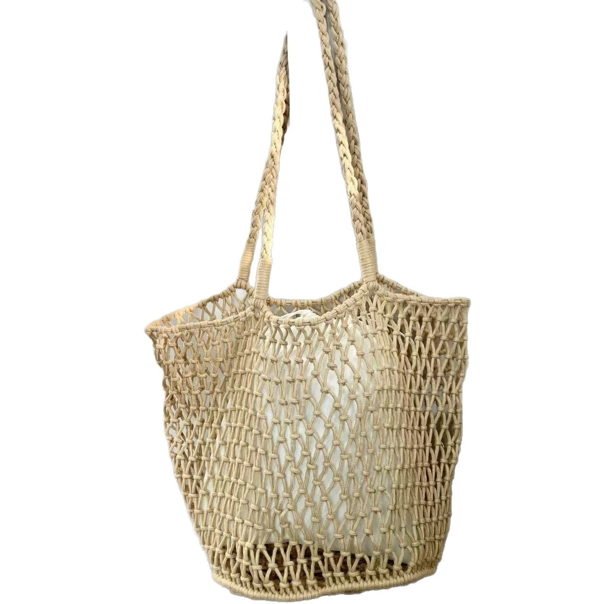 Thread Woven Large Capacity Mesh Hollow Handmade Fashion Bags
