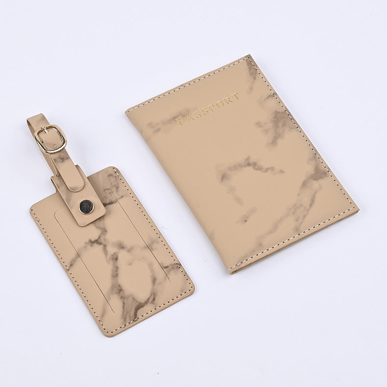 Source Marbling Passport Cover Boarding Pass Card Holder