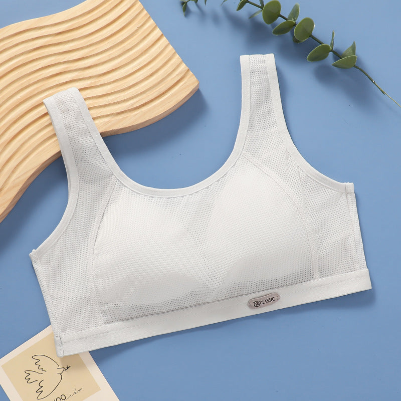 Stage Junior High School Pure Cotton Shockproof Bras