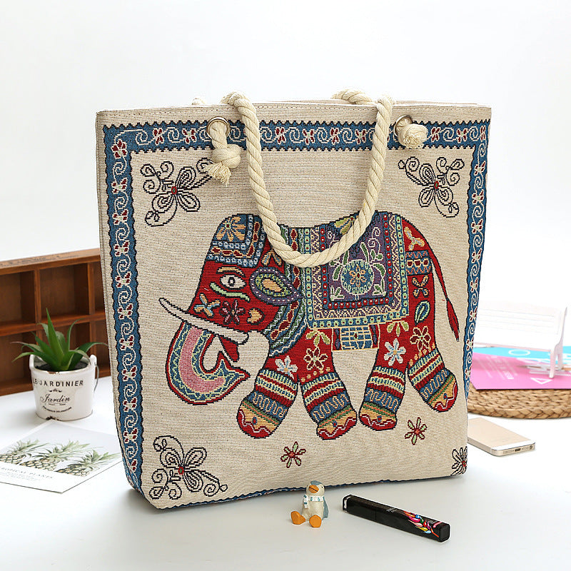 Women's Style Medium Canvas Large Double Sided Shoulder Bags