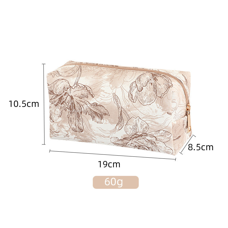 Large Capacity High Sense Portable Out Three-dimensional Cosmetics Simple Makeup Bag
