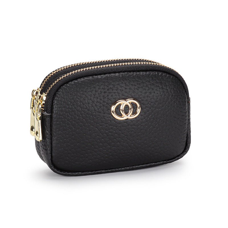 Women's Leather Hand-held Short Simple Mini Fashion Coin Purses