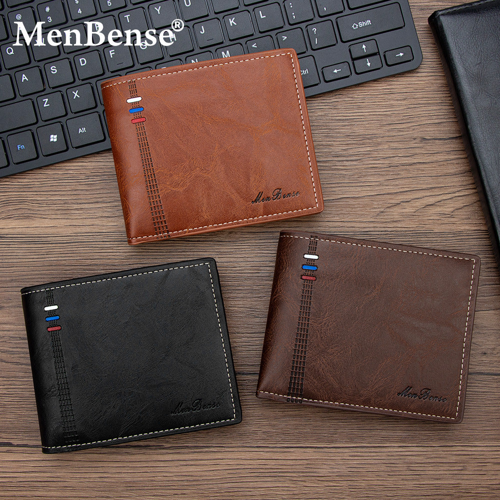 Men's Fashion Short Multiple Slots Large Capacity Men's Wallet