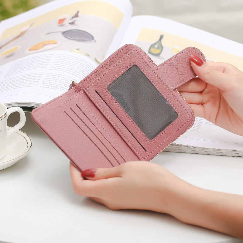 Women's Retro Short Zipper Simple Cute Ladies Wallets
