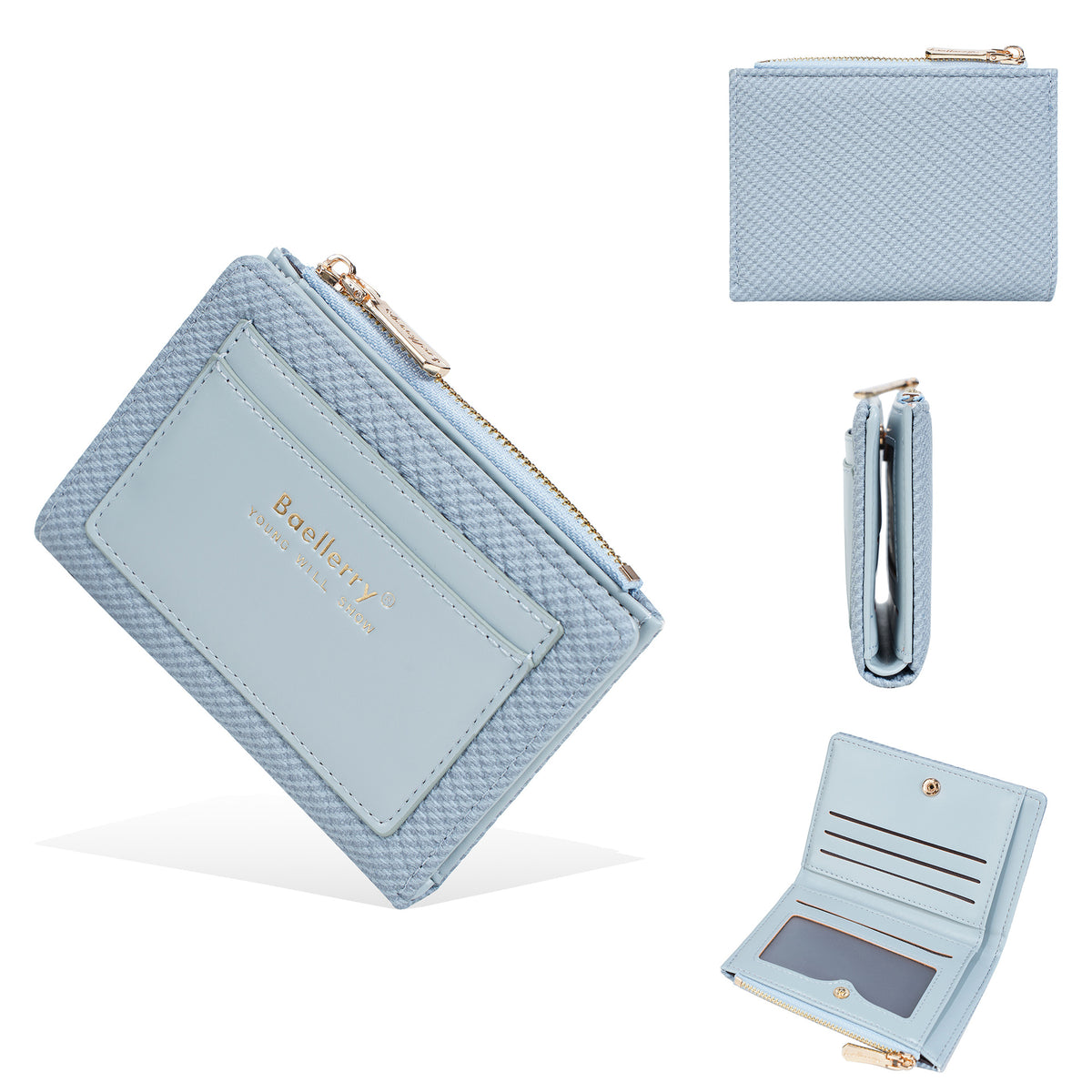 Women's Short Fashion Color Contrast Integrated High-grade Purses