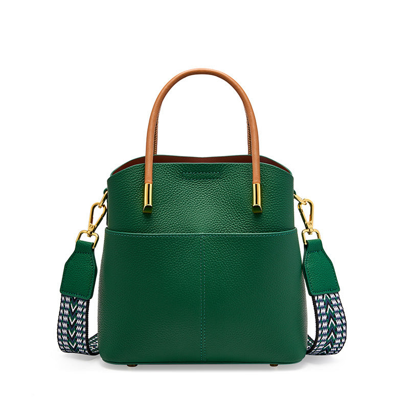 Women's Genuine Leather Western Style High-grade Handbags