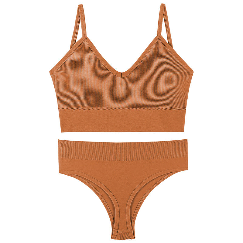 Women's French Suit Wireless Push Up Thin Lingerie Sets