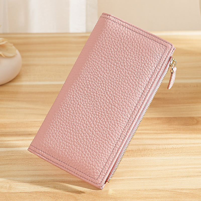 Pattern Leather Large Capacity Multiple Slots Ladies Wallet