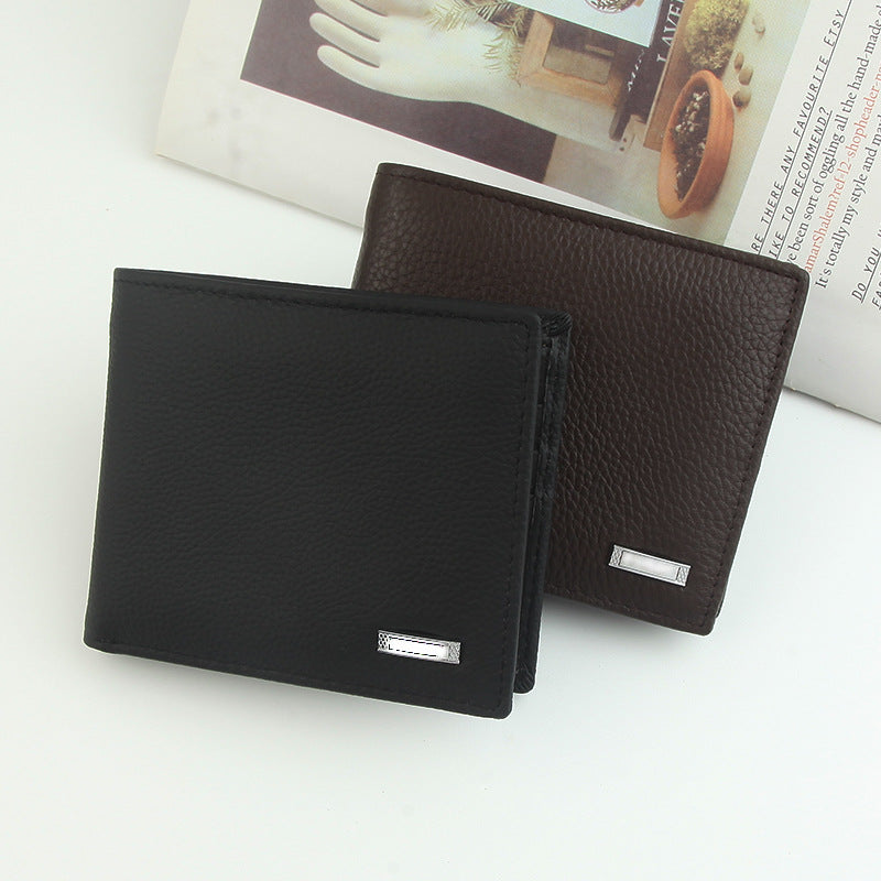 Men's Summer Fashion Leather Without Light-weight Thin Men's Wallet